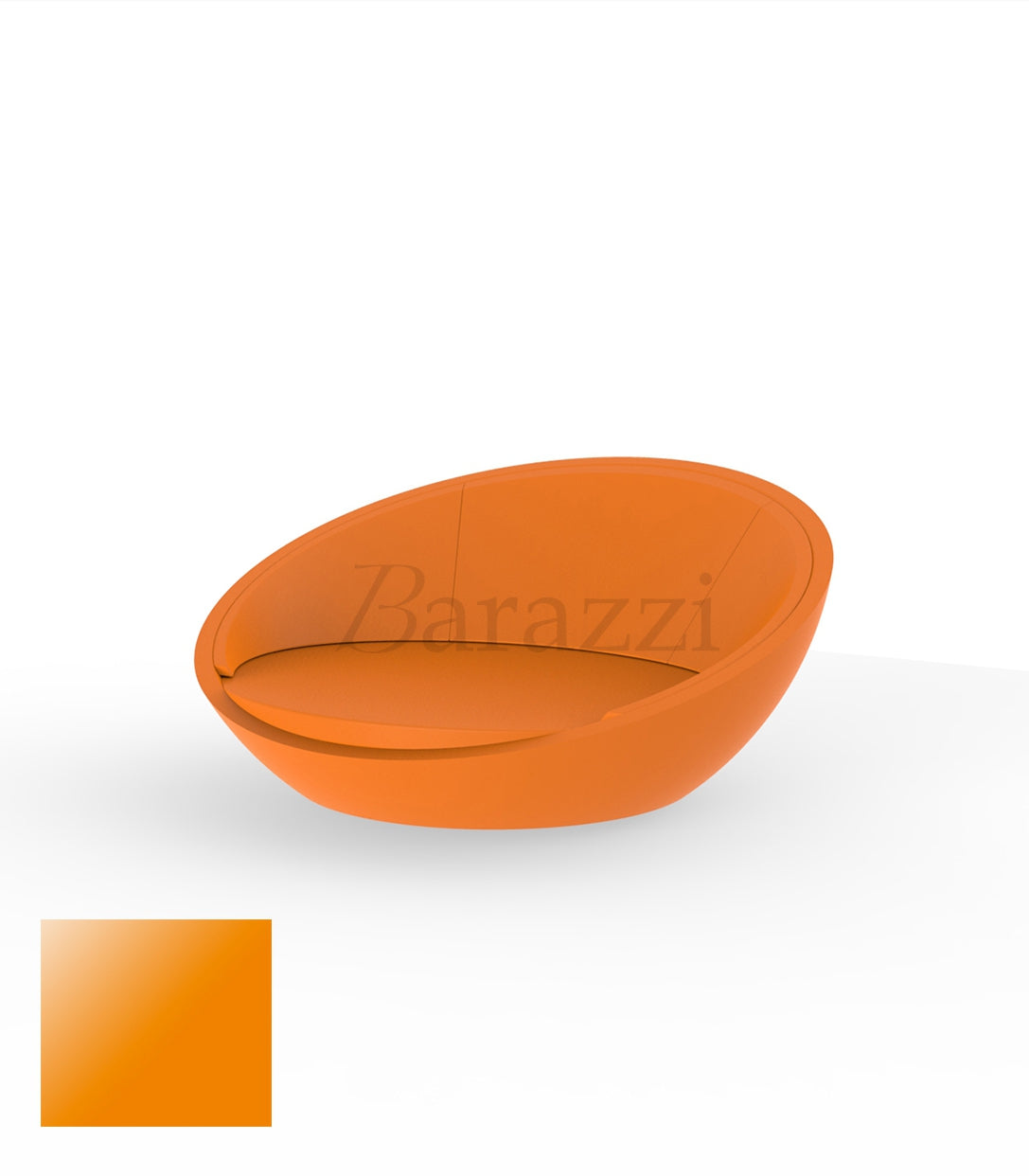 ULM Daybed Rond Orange Polyethylene Laque Vondom