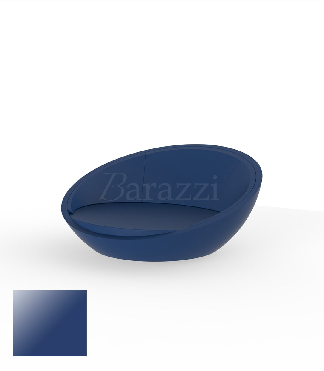 ULM Daybed Rond Bleu Polyethylene Laque Vondom