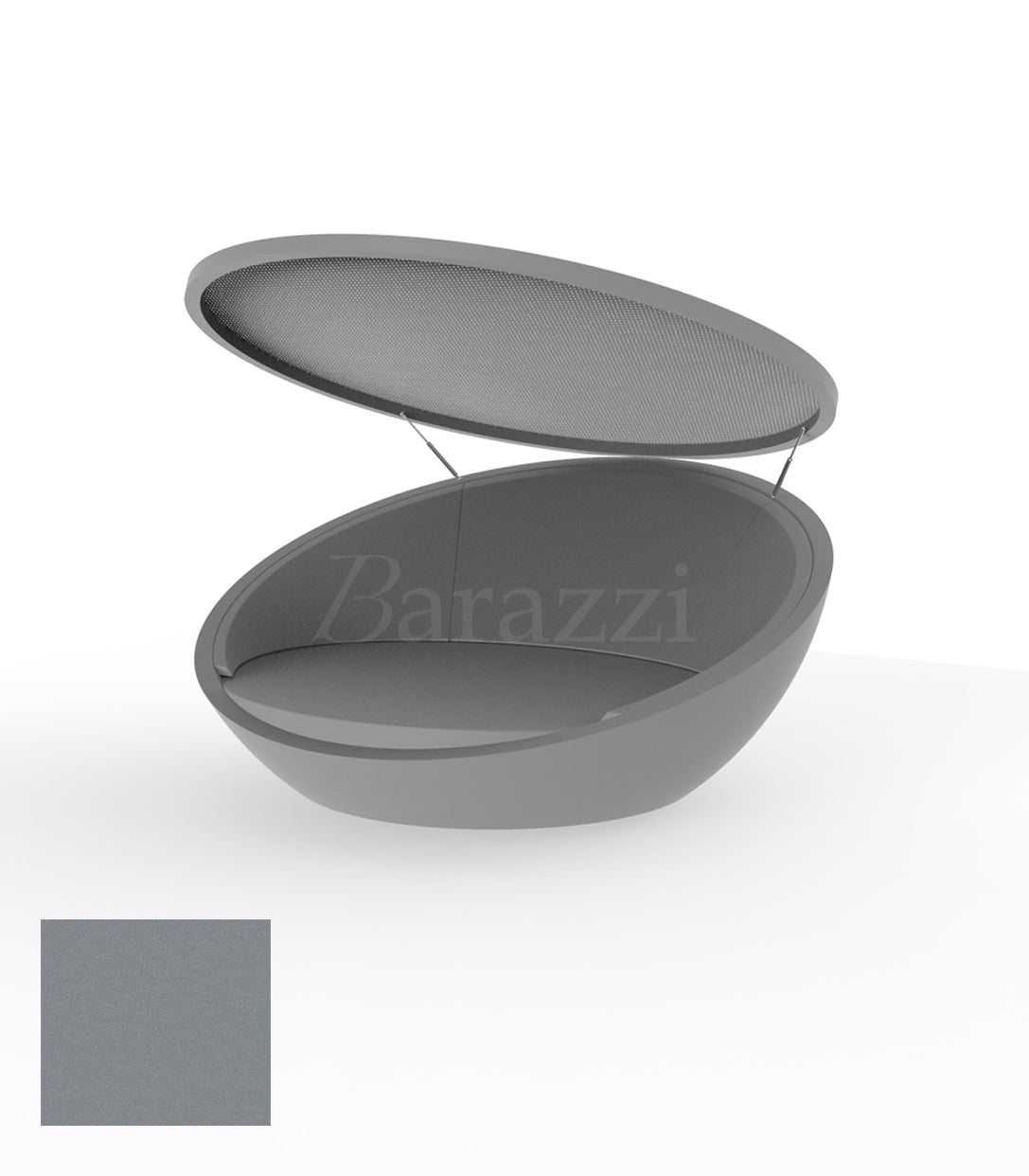 ULM Daybed avec Parasol Rond Acier Polyethylene Mat Vondom