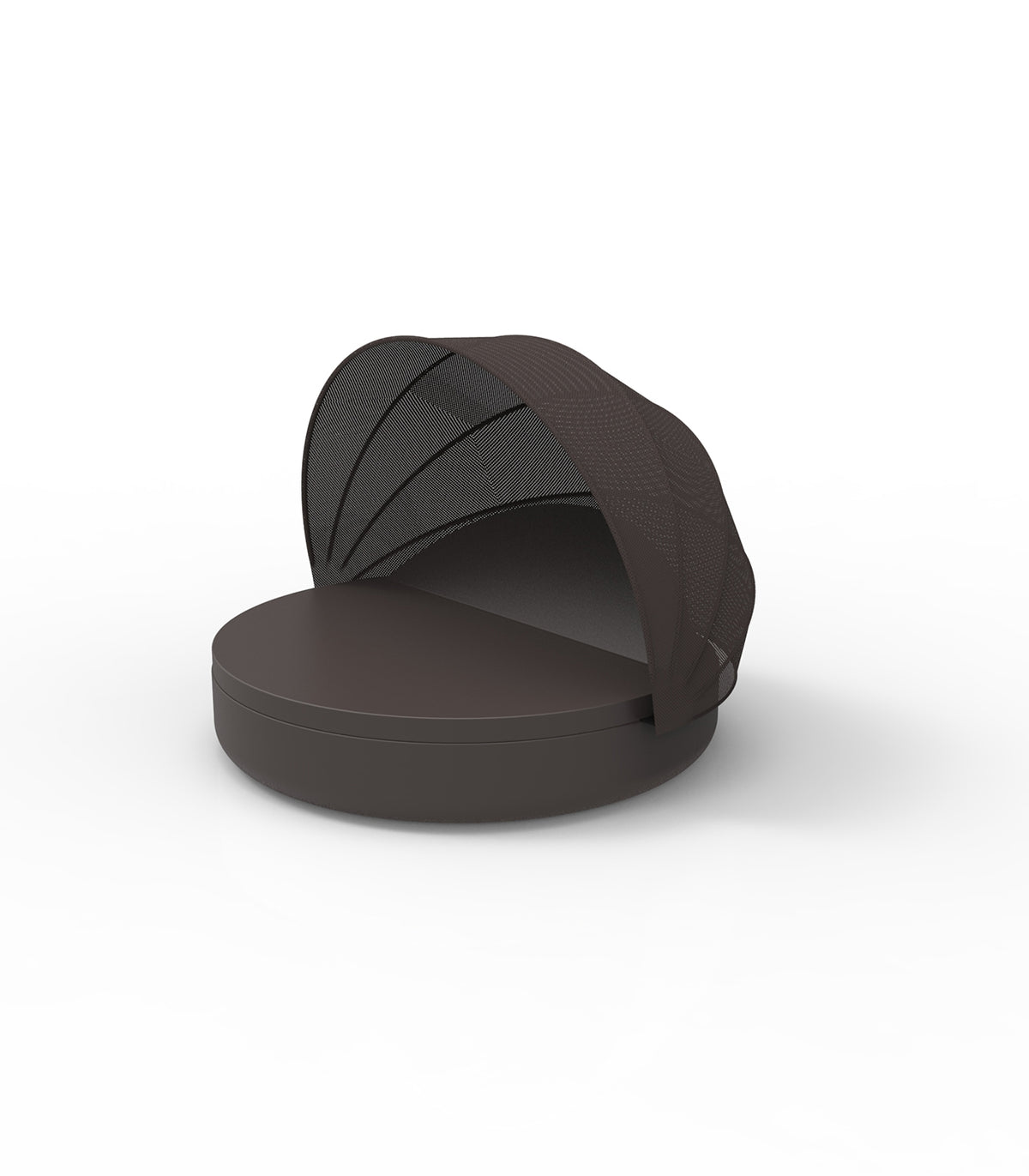 Confortable Meridienne Exterieure Protection UV pour Deux Couleur Bronze