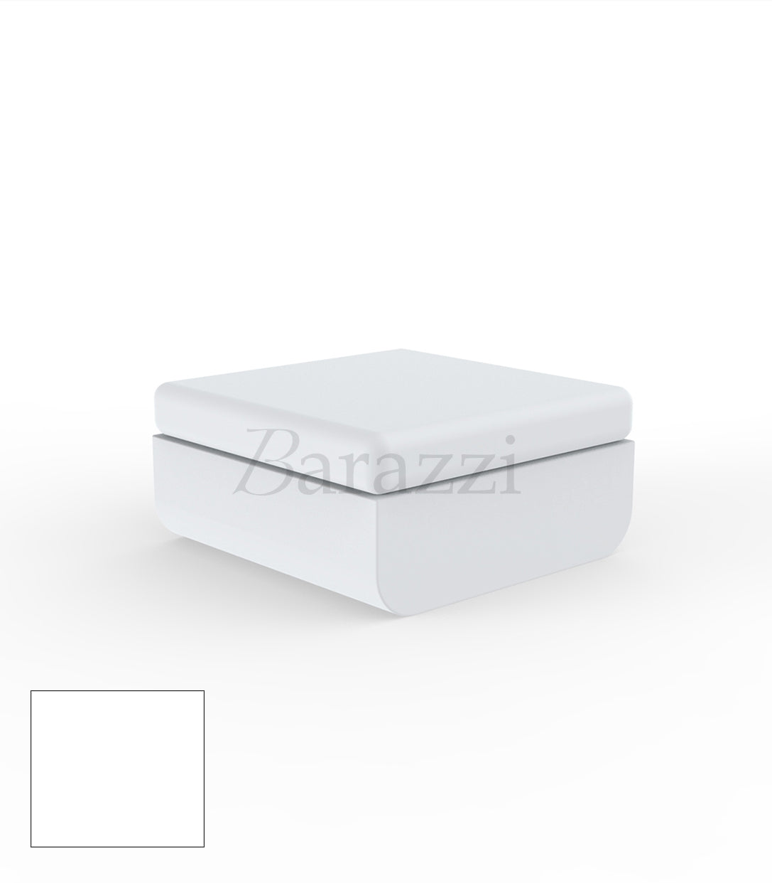 ULM Pouf White Lacquered Vondom