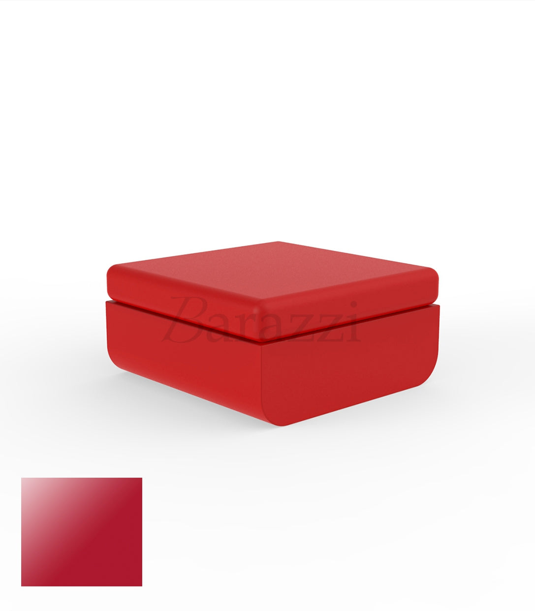 ULM Pouf Red Lacquered Vondom
