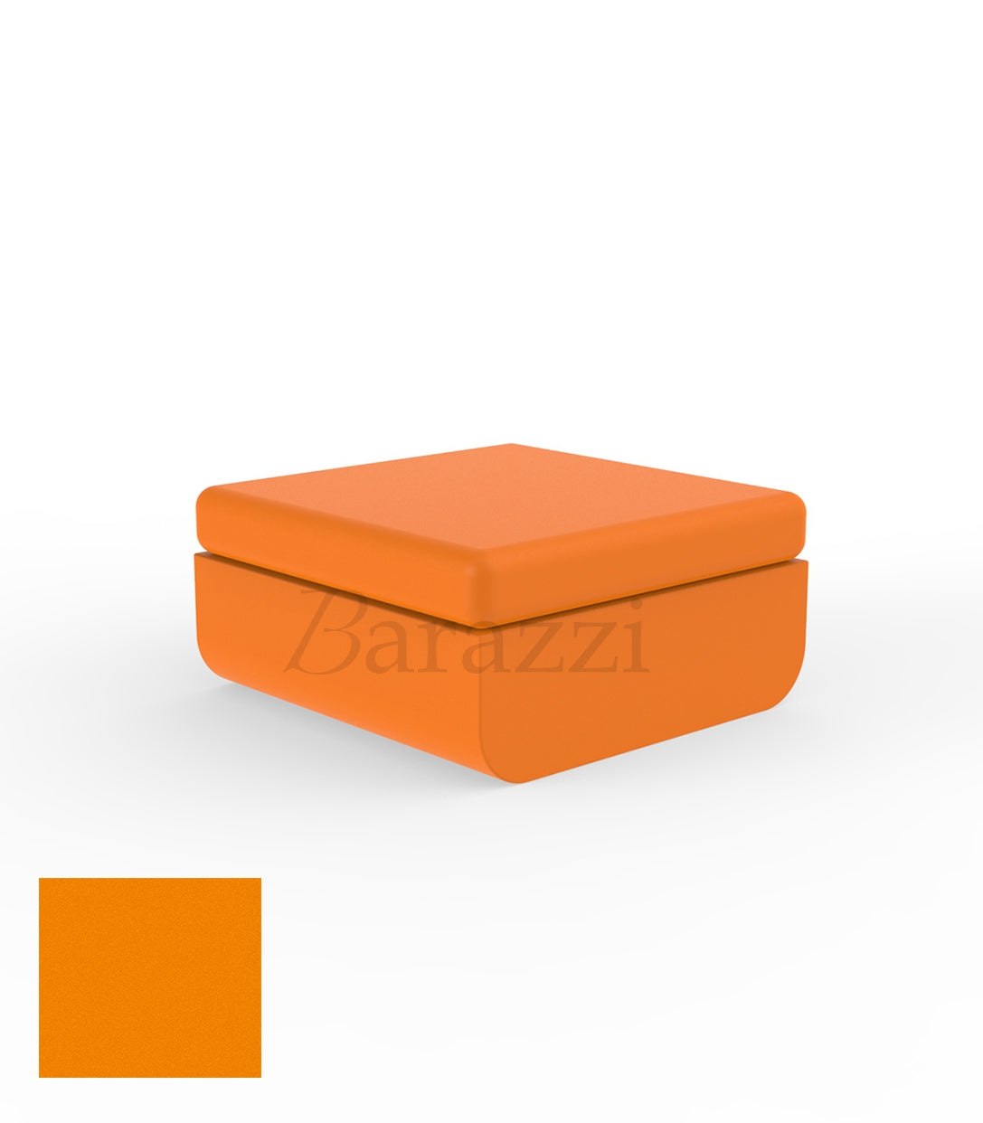 ULM Pouf Orange Polyethylene Mat Vondom