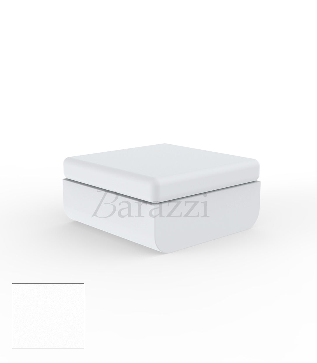 ULM Pouf Blanc Polyethylene Mat Vondom