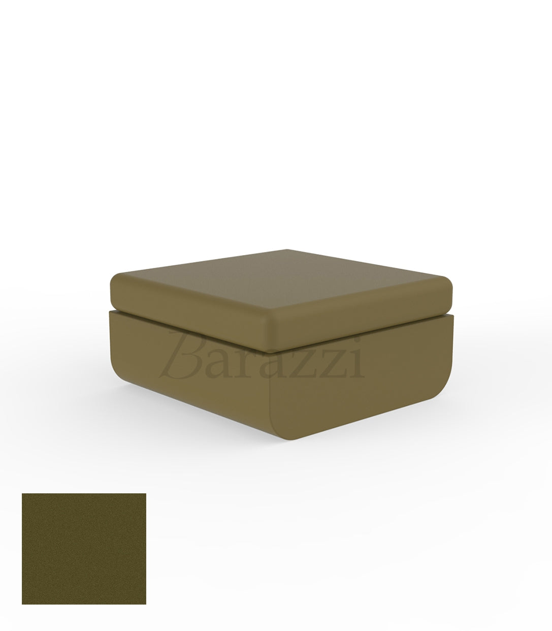 ULM Pouf Kaki Polyethylene Mat Vondom