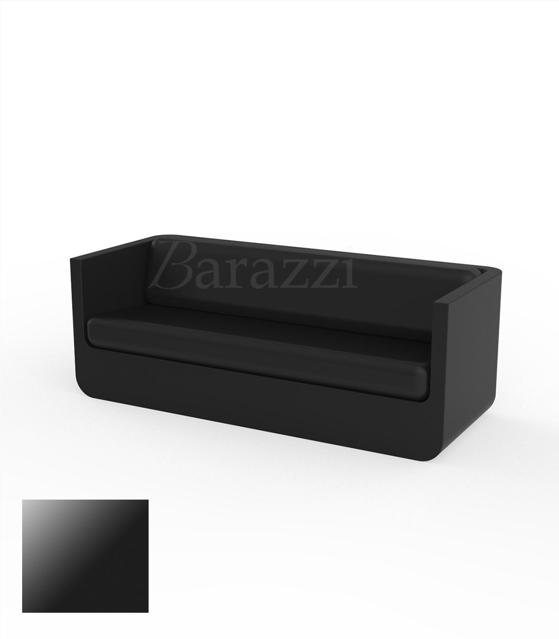 ULM Sofa Noir Laque Vondom