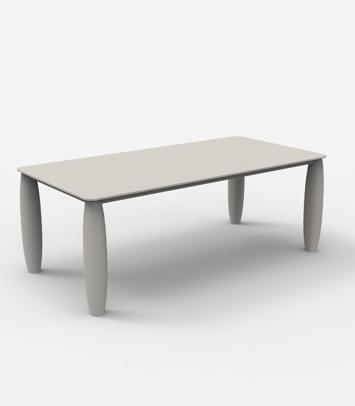Grande table rectangulaire VASES Vondom - taupe