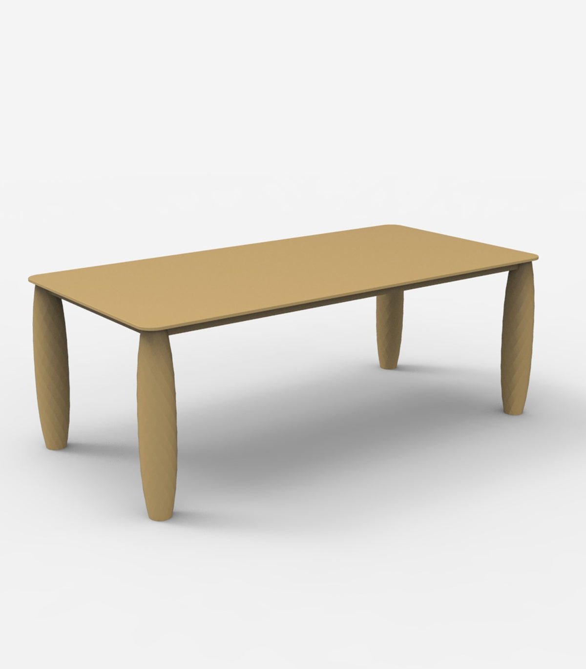 Grande table rectangulaire VASES Vondom - beige