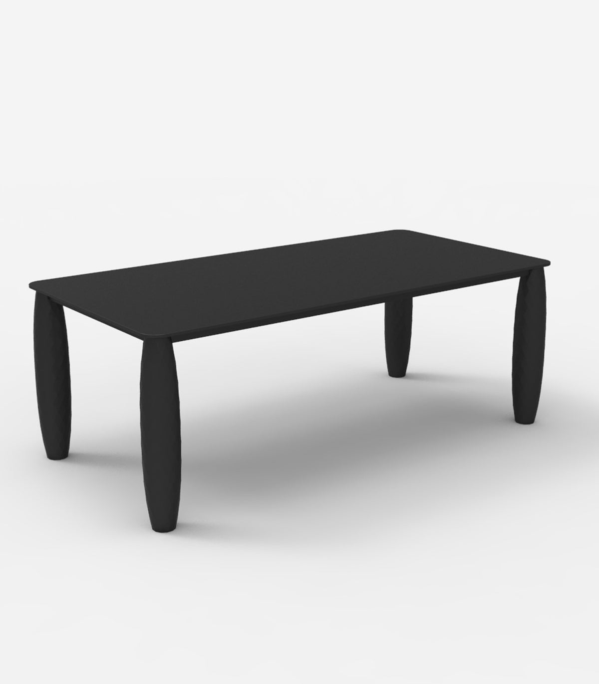 Grande table rectangulaire VASES Vondom - noir