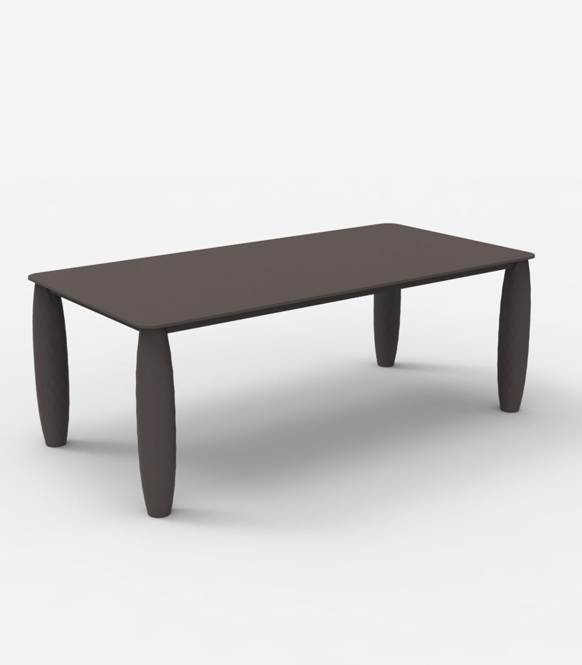 Grande table rectangulaire VASES Vondom - bronze