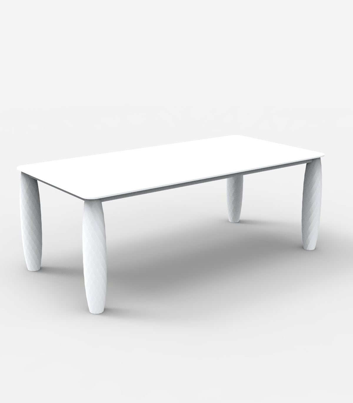 Grande table rectangulaire VASES Vondom - blanc