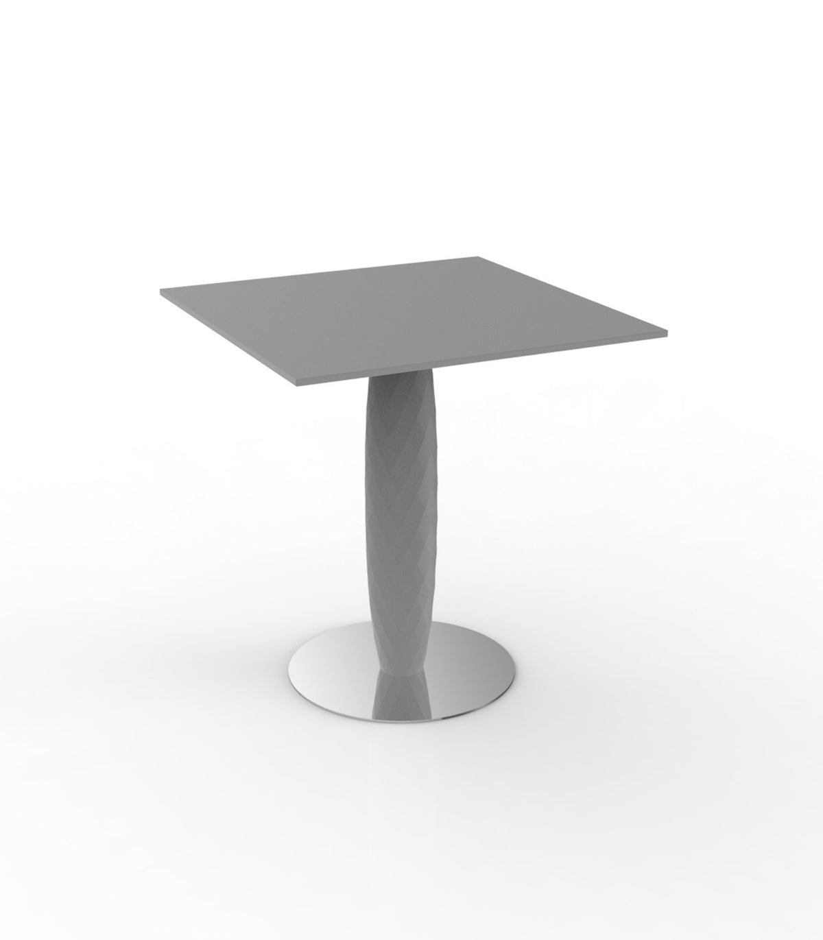 VASES table carrée avec pied central (70x70x74 cm) - Vondom