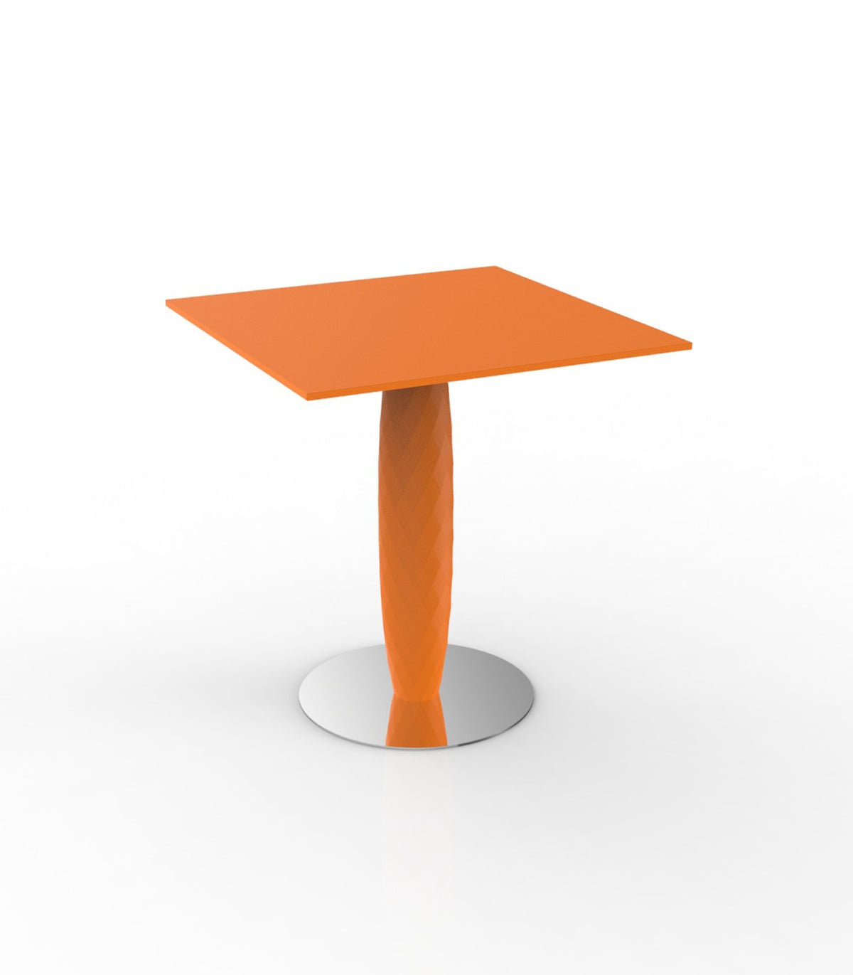 VASES table carrée avec pied central (70x70x74 cm) - Vondom