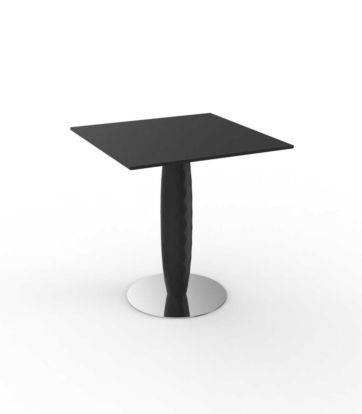 VASES table carrée avec pied central (70x70x74 cm) - Vondom