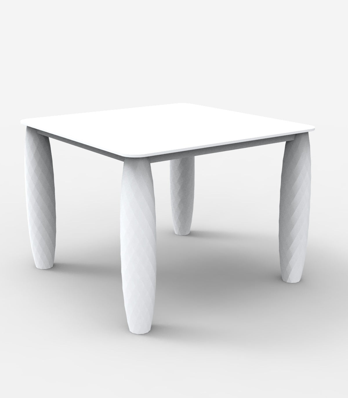 VASES square design table VONDOM - white