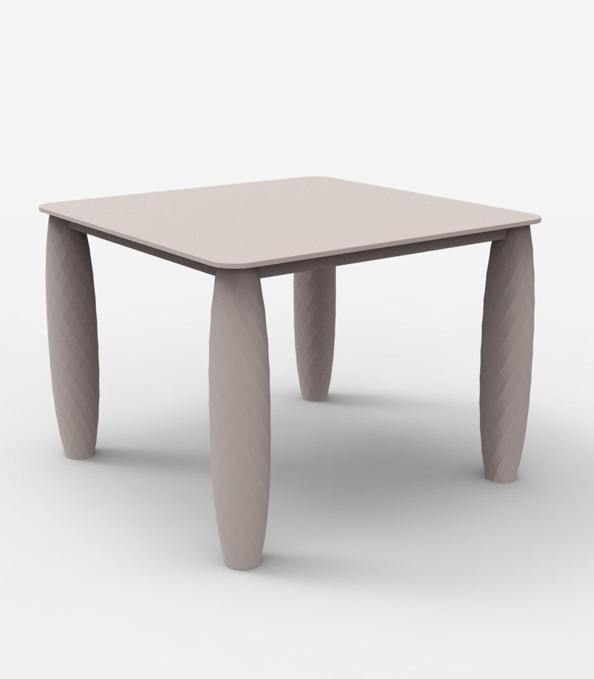 Table carrée design VASES VONDOM - taupe