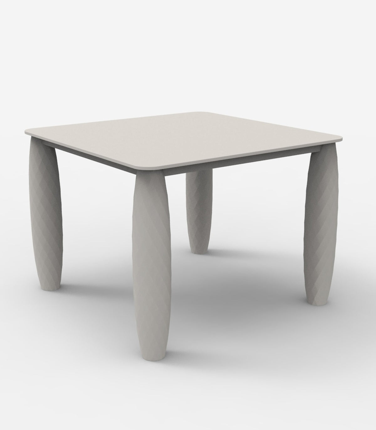 VASES square design table VONDOM - steel grey