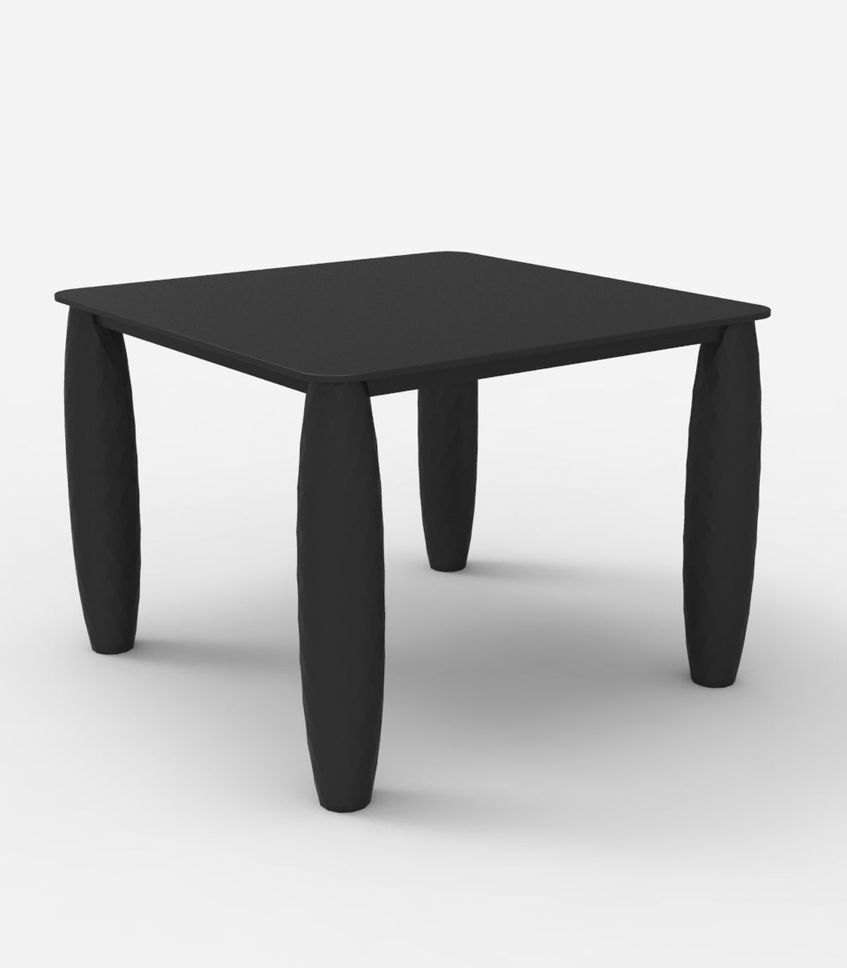 Table carrée design VASES VONDOM - noir