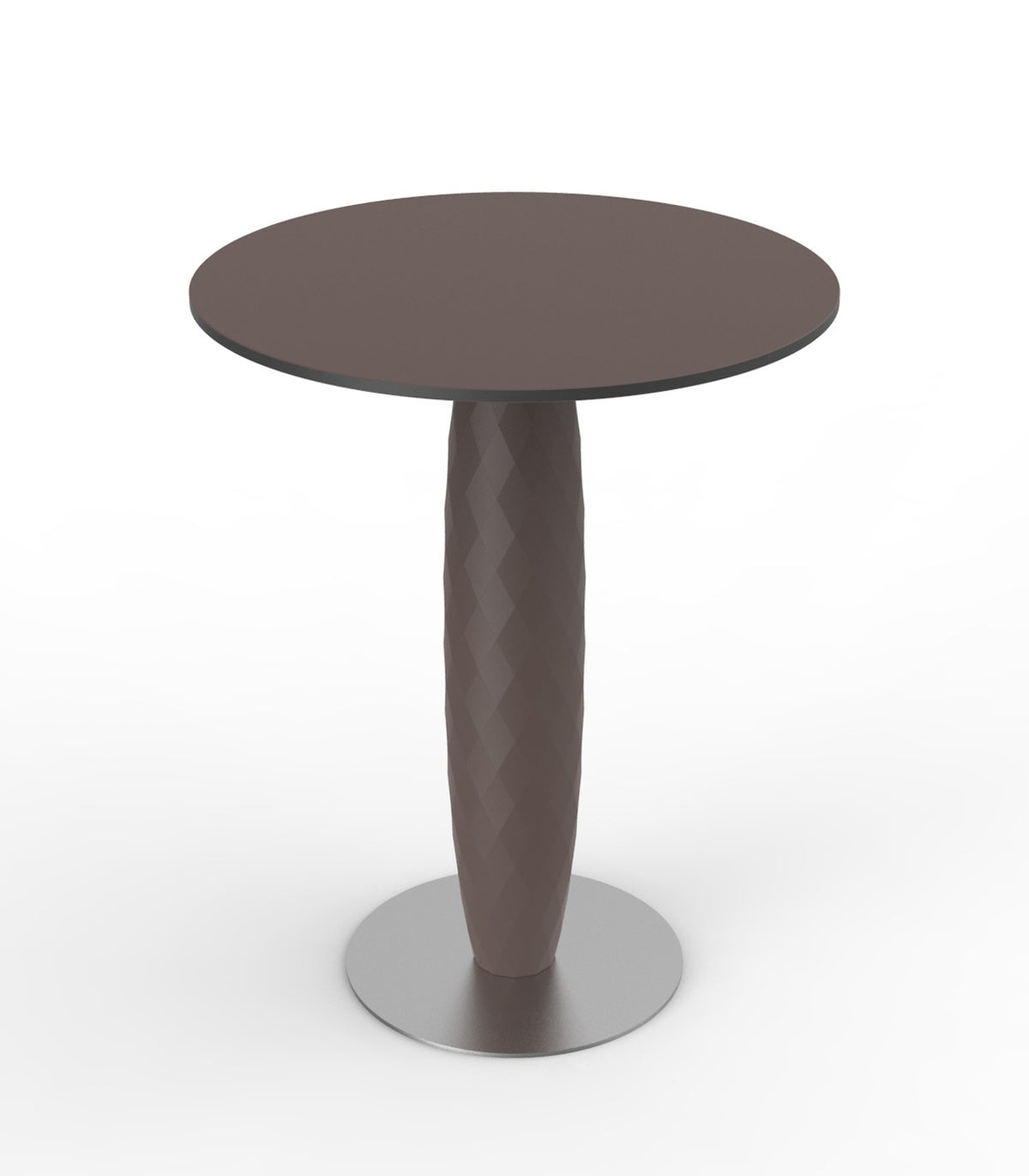 VASES round design table central foot VONDOM - bronze