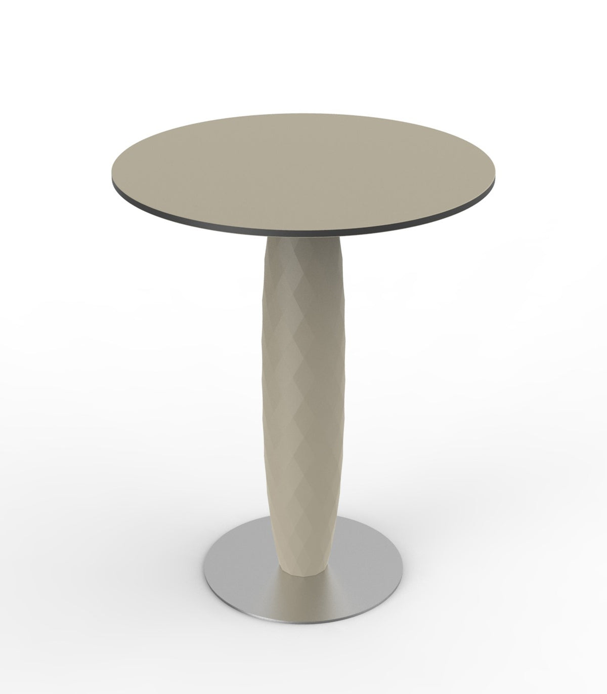 Table ronde design VASES VONDOM - écru