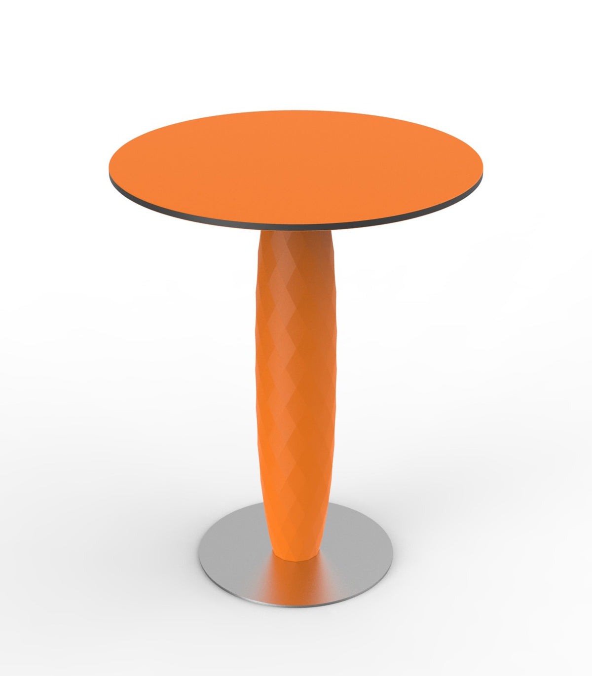 VASES round table central foot design - Vondom - orange