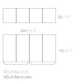 Aménagement de bar avec le module vela de chez Vondom