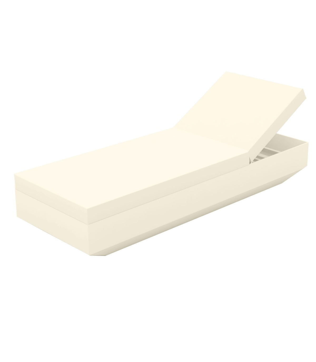 VELA lacquered design lounge chair - Vondom - ecru