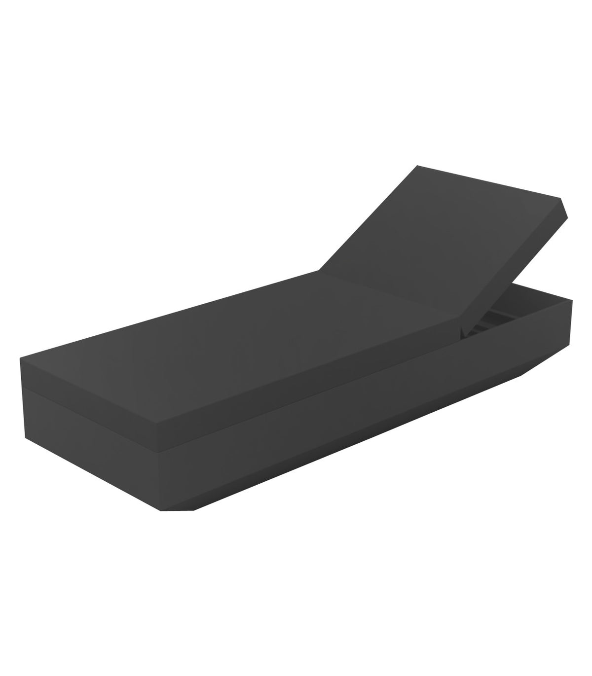 VELA lacquered design lounge chair - Vondom - anthracite