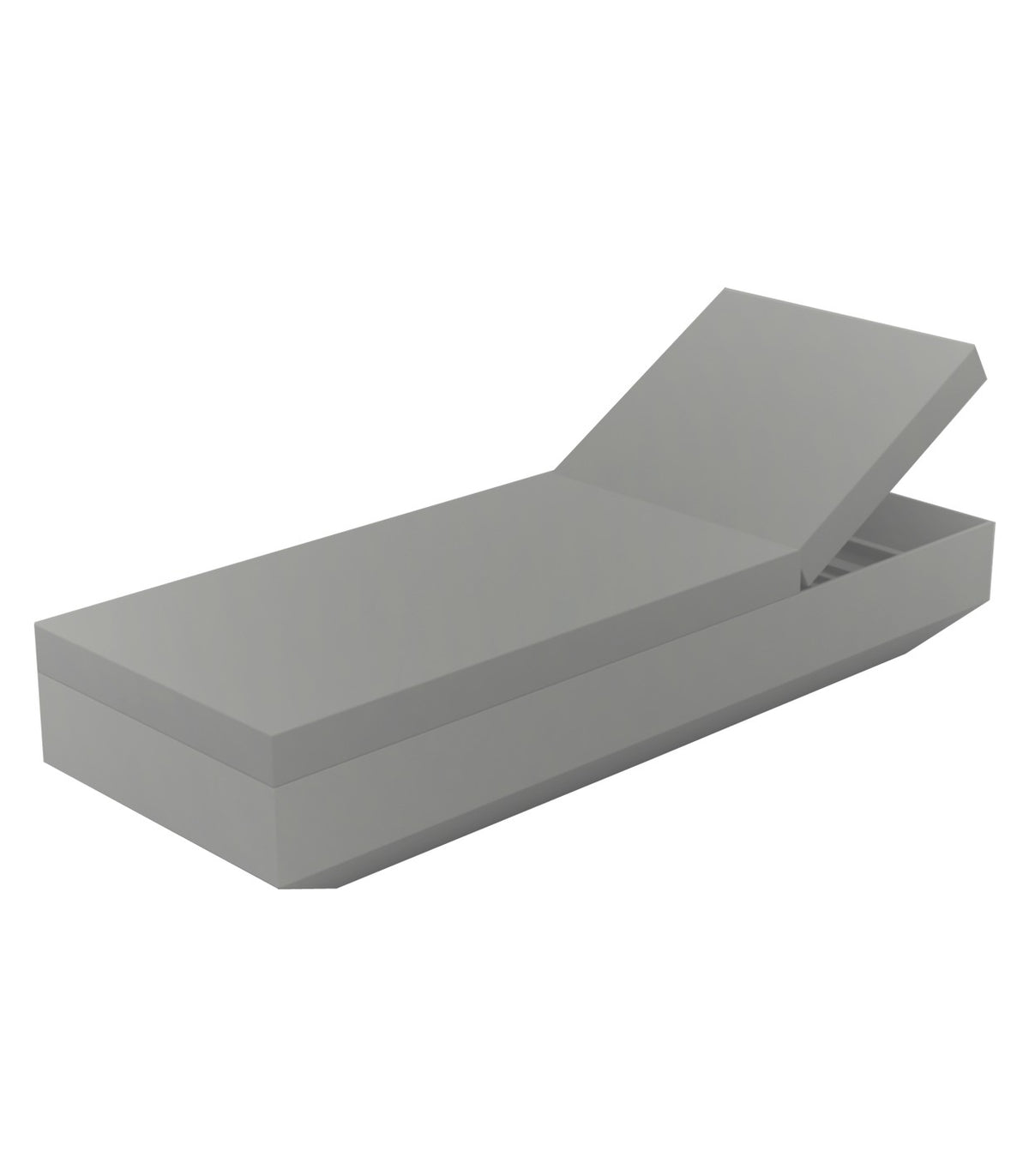 VELA lacquered design lounge chair - Vondom - steel grey