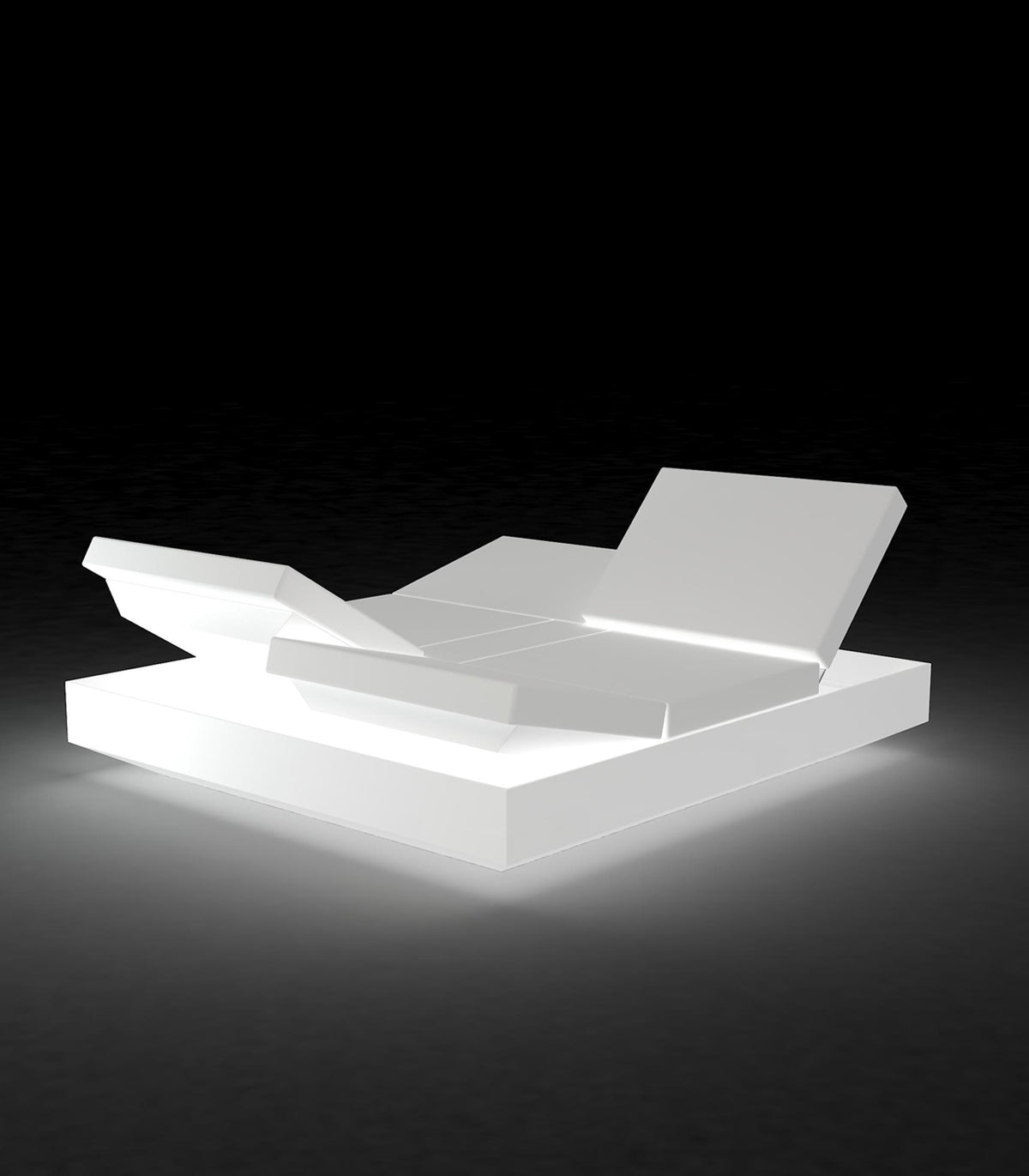 VELA DAYBED Square Reclining x4 RGB LED Light - VONDOM