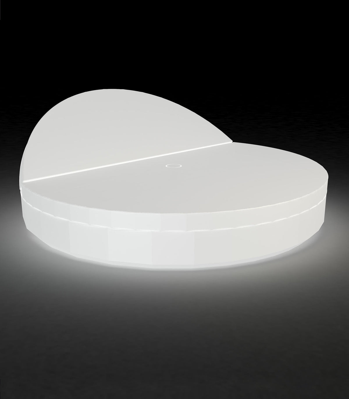 Médridienne VELA DAYBED Rond Inclinable Lumineux Multicolore RGB de VONDOM