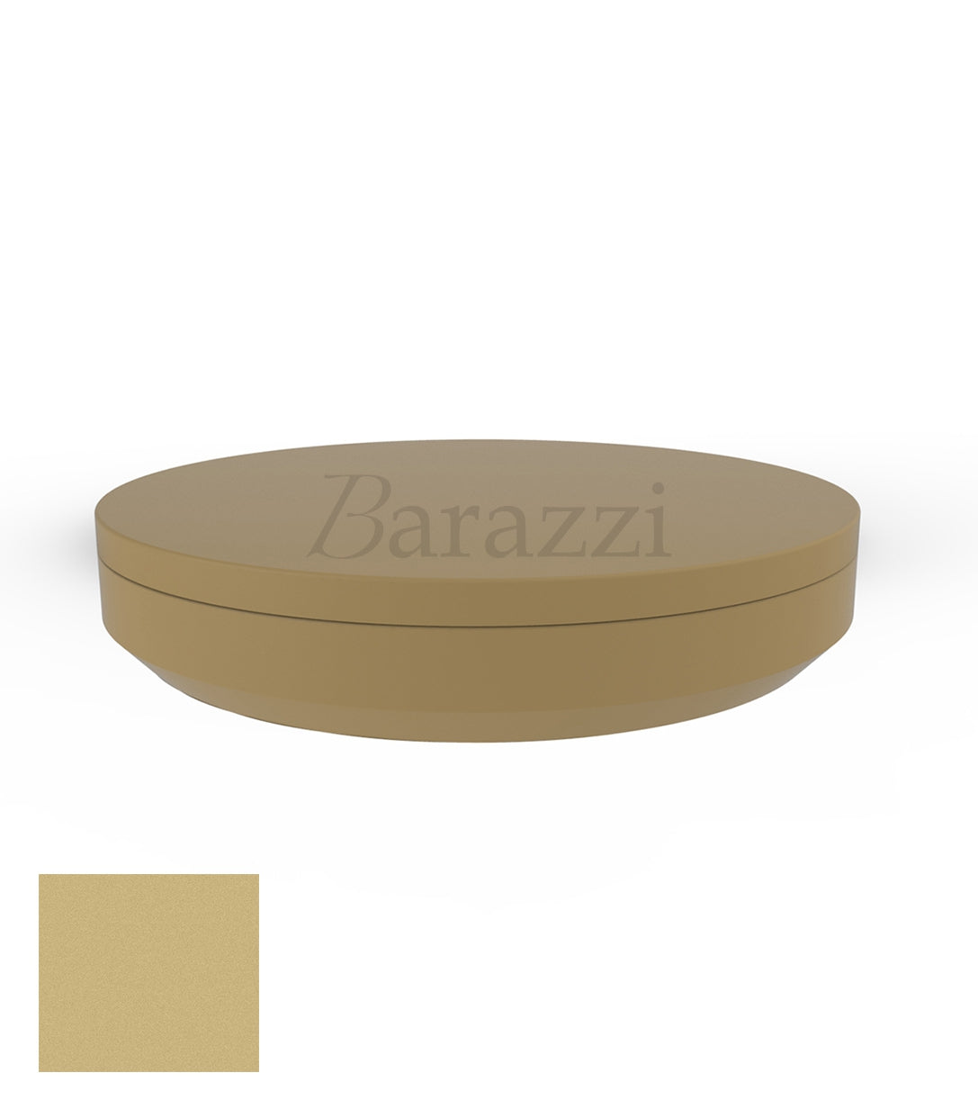 Lit de Jardin Rond Vela Daybed 210 (beige mat) par Vondom