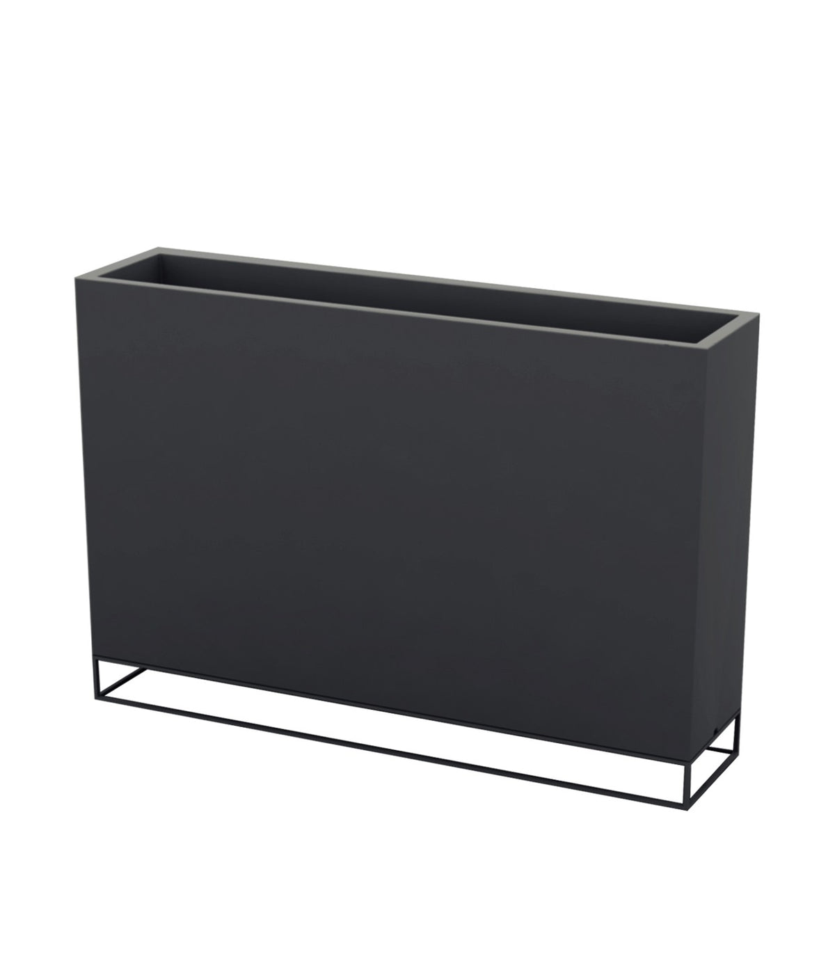 VELA lacquered design planter - Vondom - anthracite