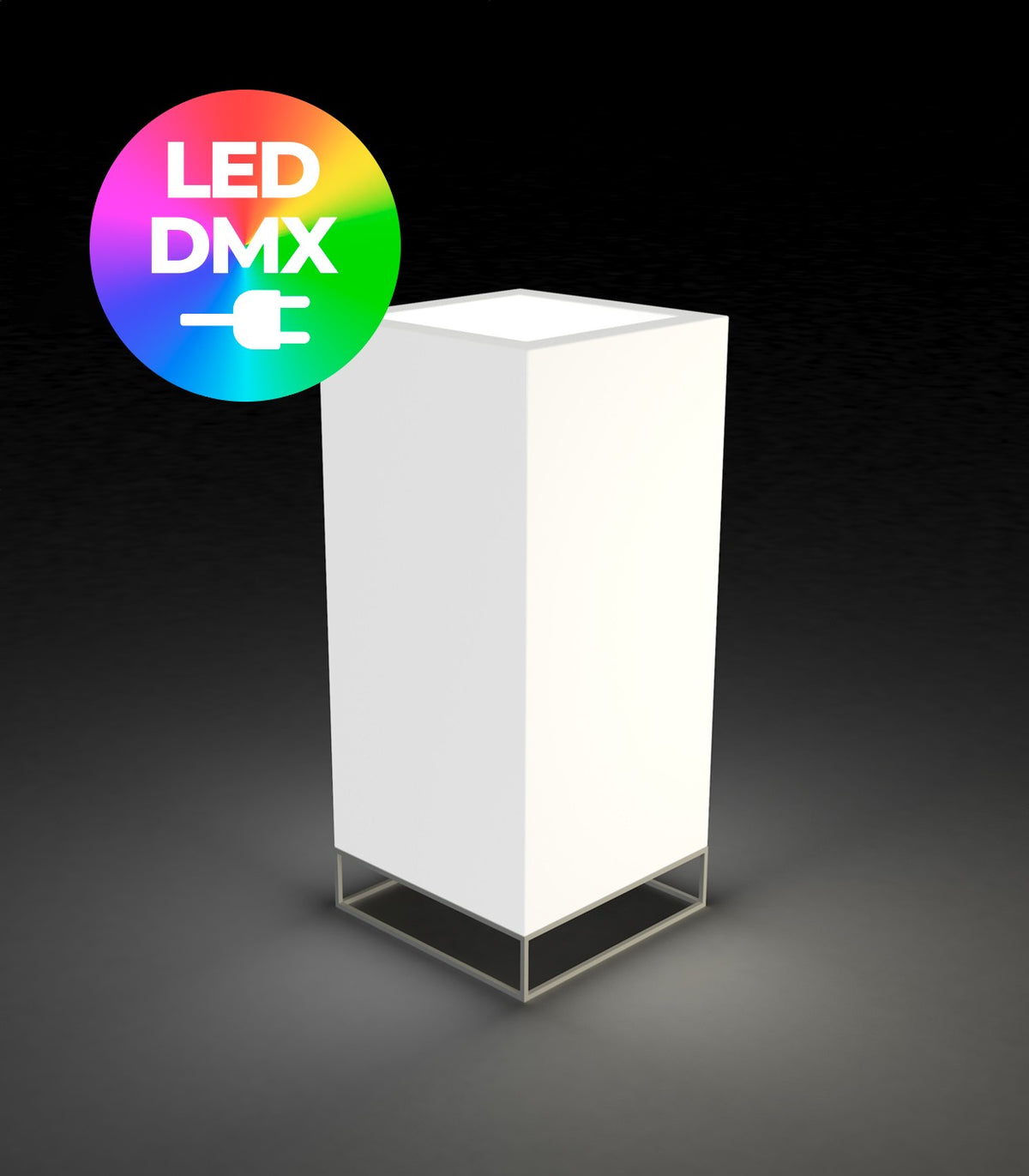 VELA HIGH CUBE LAMP 40X40X90 - Indoor cube lamp