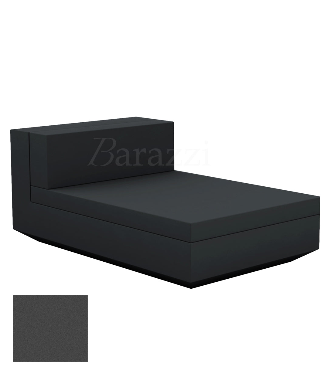 Chaise longue Vela Sofa Central Anthracite Matt Vondom