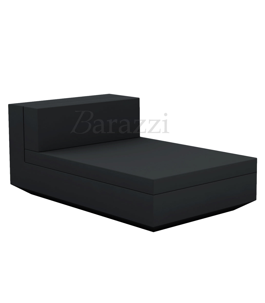 Chaise longue Vela Sofa Central Black Matt Vondom