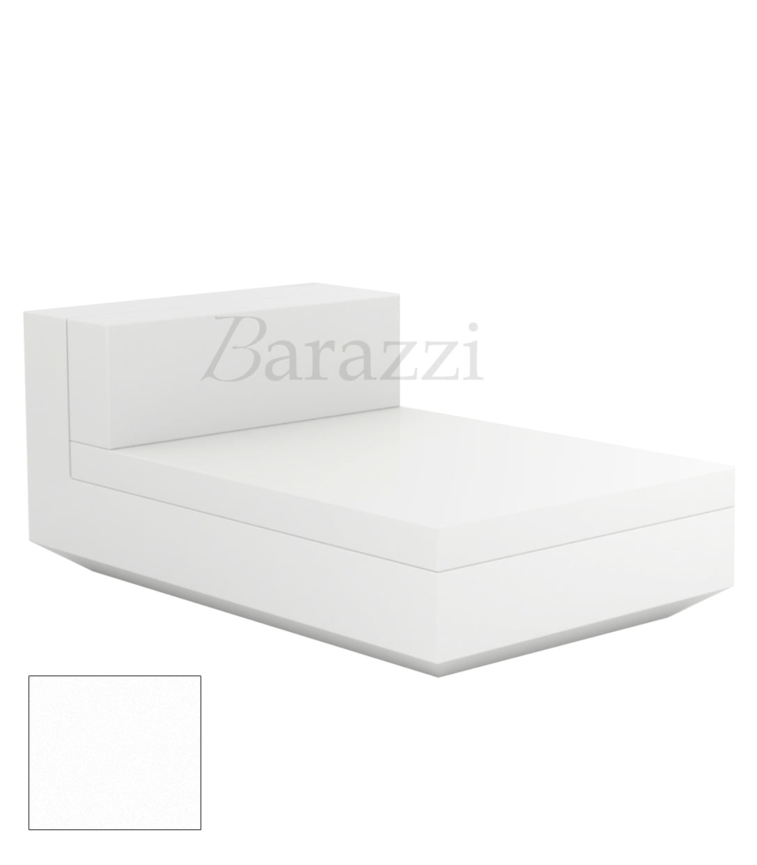 Chaise longue Vela Sofa Central White Matt Vondom