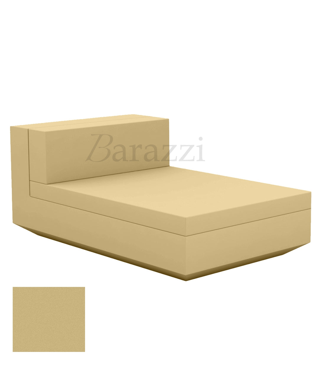 Chaise longue Vela Sofa Central Beige Matt Vondom