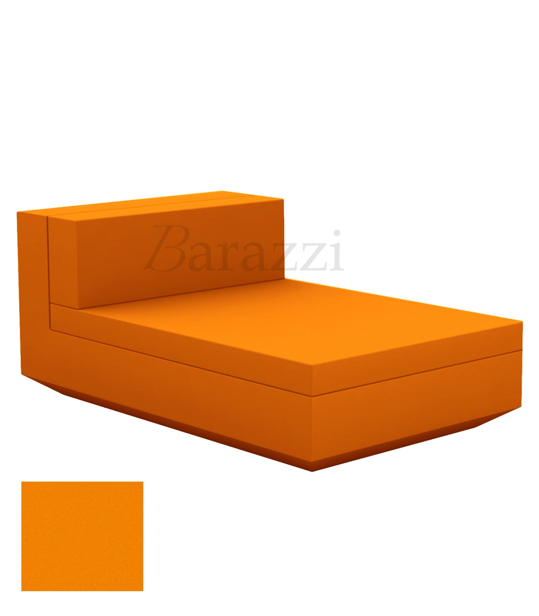 Chaise longue Vela Sofa Central Orange Matt Vondom