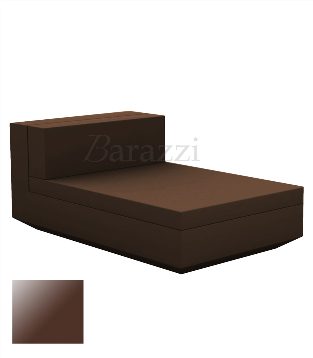 Meridienne Vela Sofa Central Bronze laque Vondom