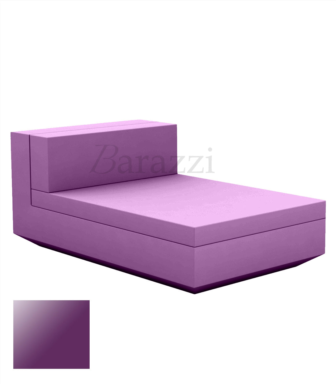 Meridienne Vela Sofa Central Plum laque Vondom