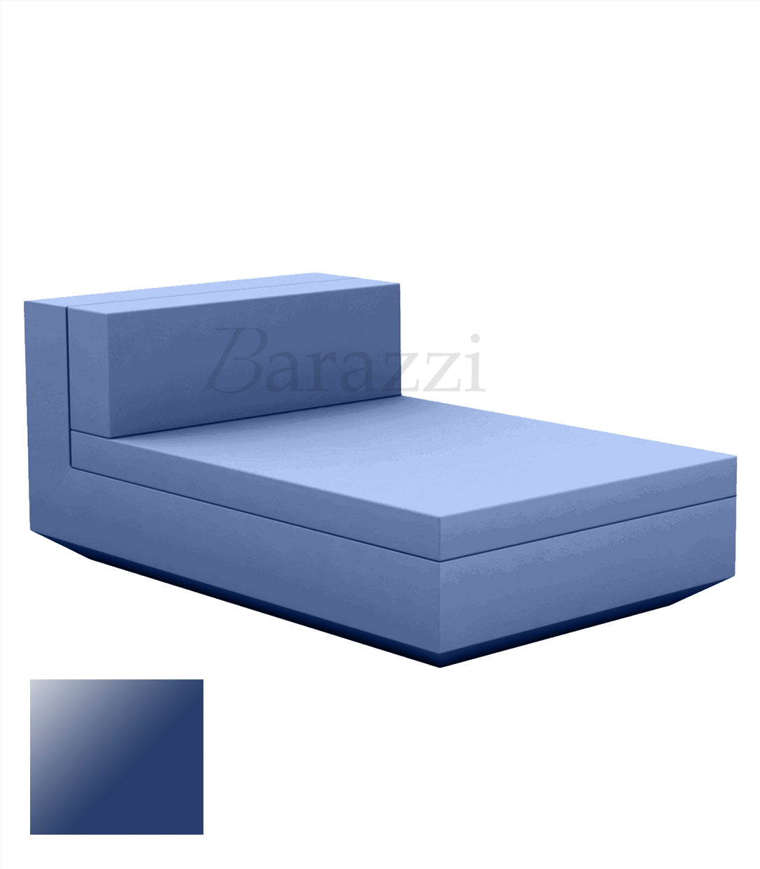 Meridienne Vela Sofa Central Navy laque Vondom