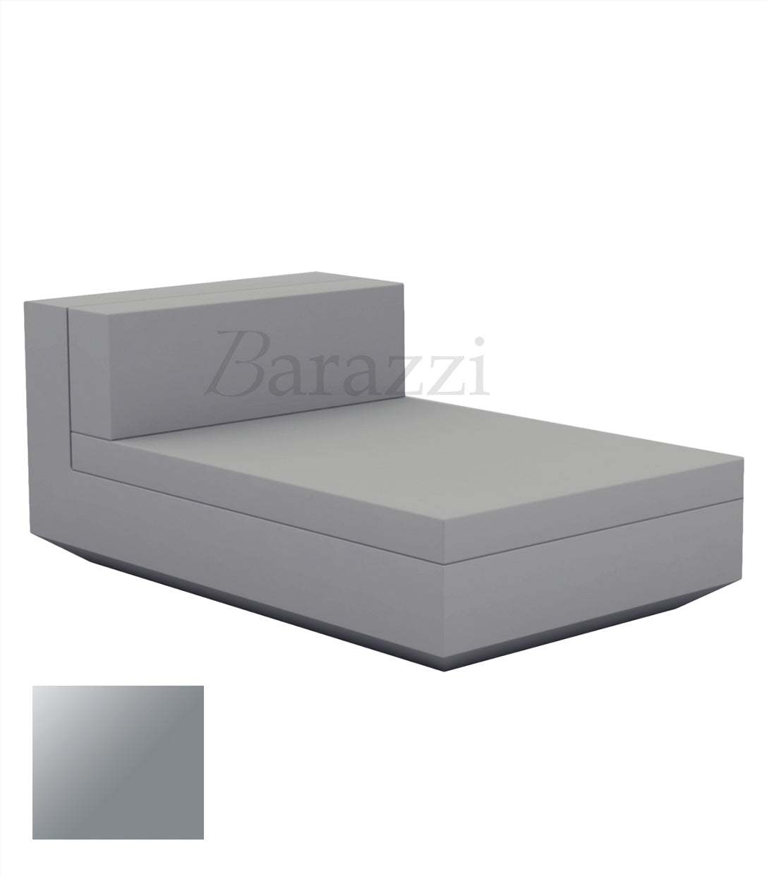 Meridienne Vela Sofa Central Steel laque Vondom