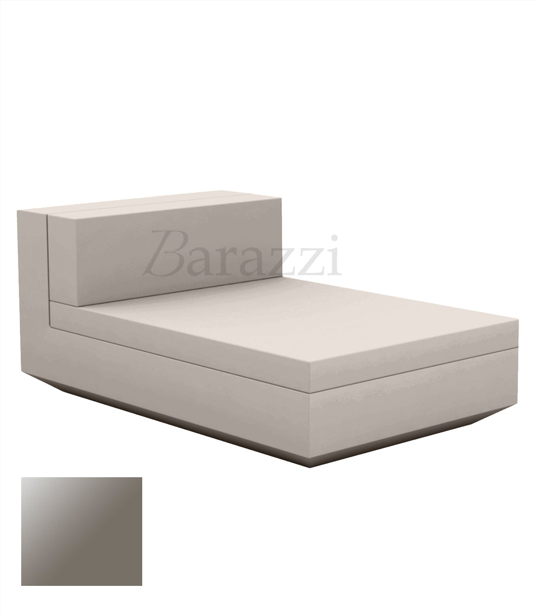 Meridienne Vela Sofa Central Taupe laque Vondom