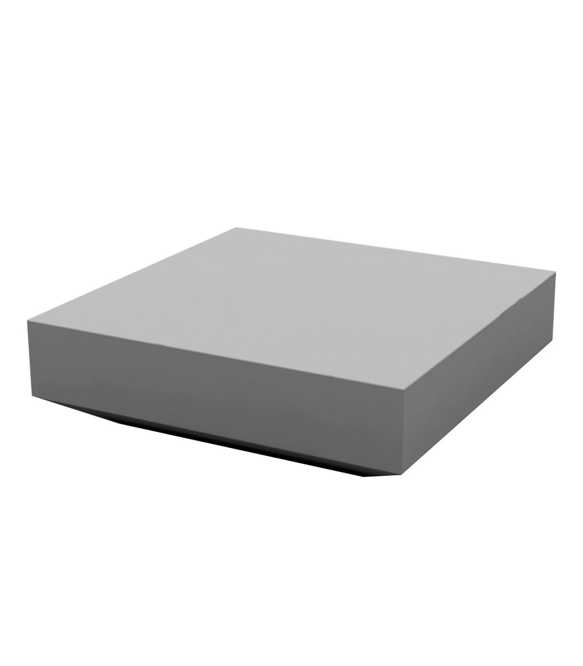 Table basse carrée Vela Vondom - gris acier