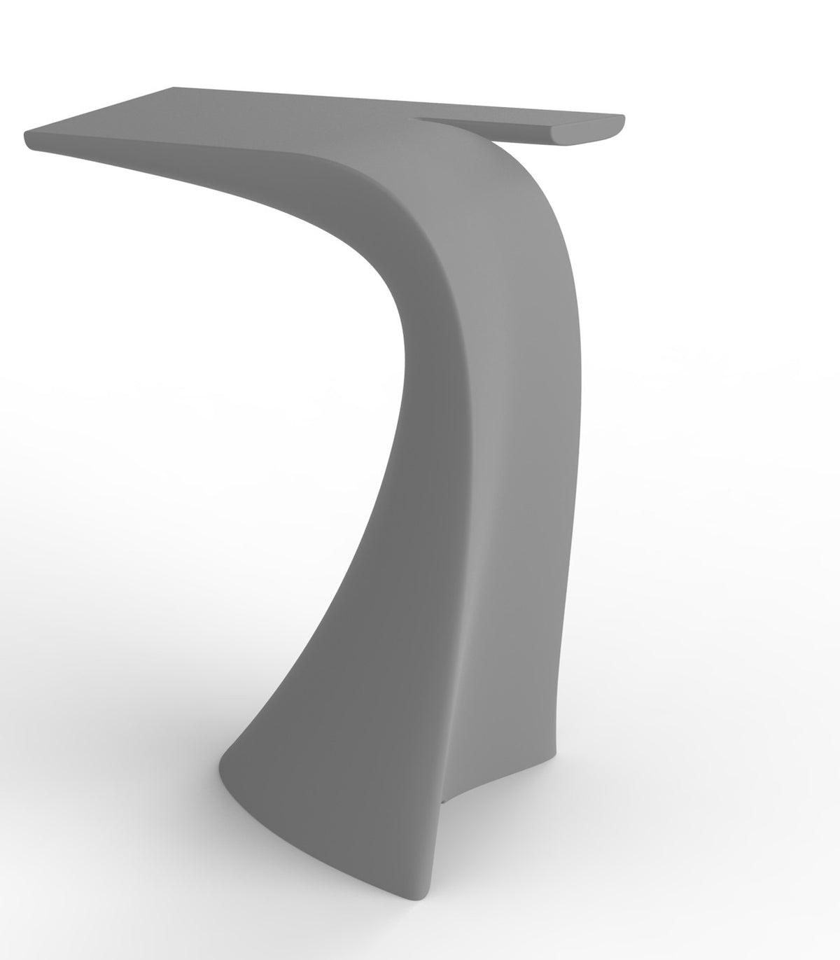 Table de bar WING Vondom gris acier