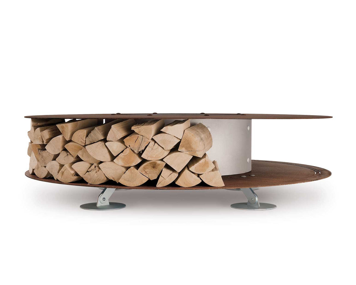 Structure detail ZERO 150 Outdoor Corten Steel Fire Pit Ø150 cm by AK47