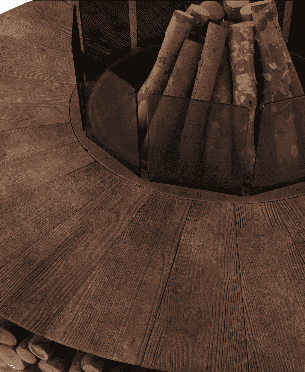 ZERO 200 Iron Corten - Brasero Finition Fer