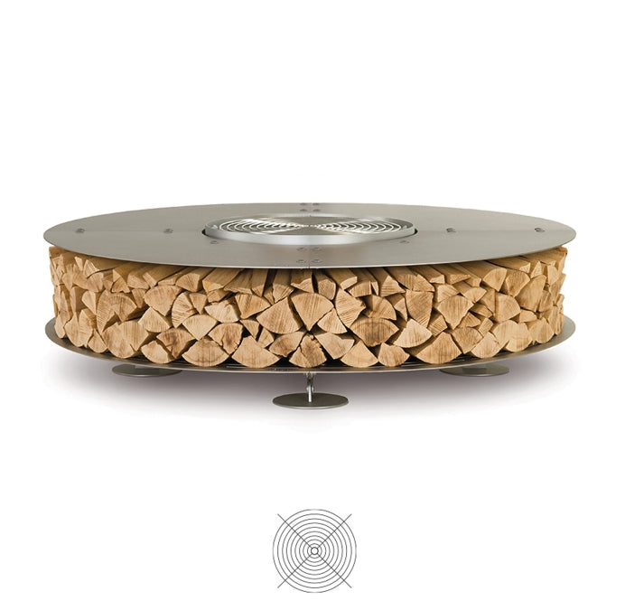 ZERO Fire Pit 200 Inox - Steel Finishing - AK47