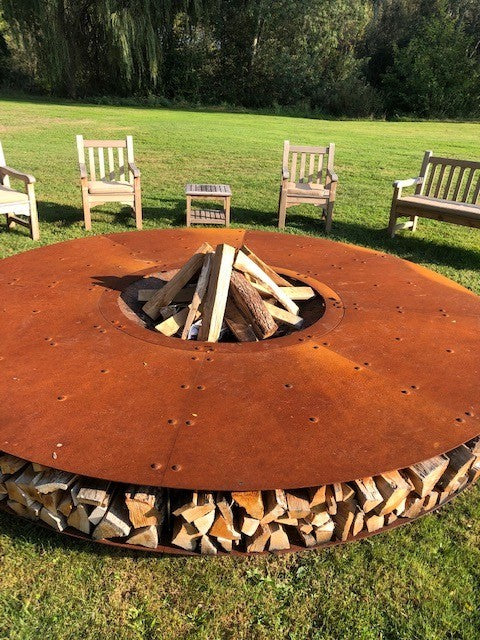 ZERO 300 Iron Corten - Brasero Géant Finition Rouille AK47